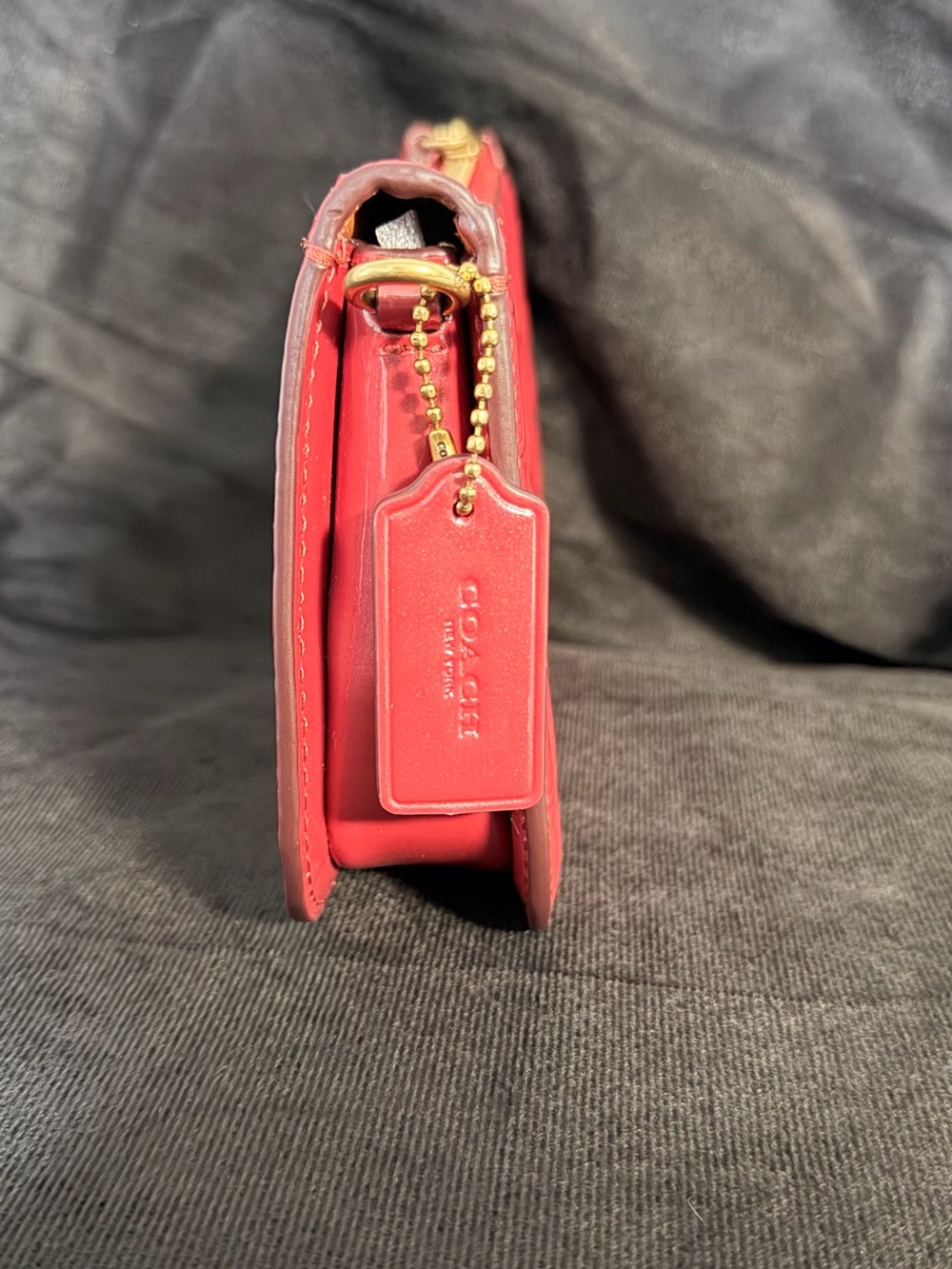 Coach  Penn Shoulder Bag  Signature Leather Wristlet with Removable Strap - Picture 3 of 9
